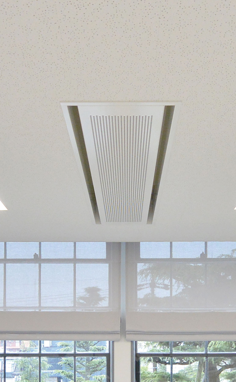 気流を感じない吹出口