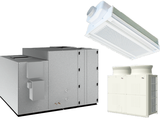空冷直膨式調温調湿空調システム