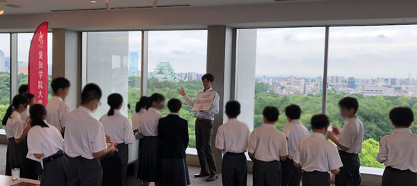 地元中学生に向けた大型ビル空調の紹介_愛知学院大学にて