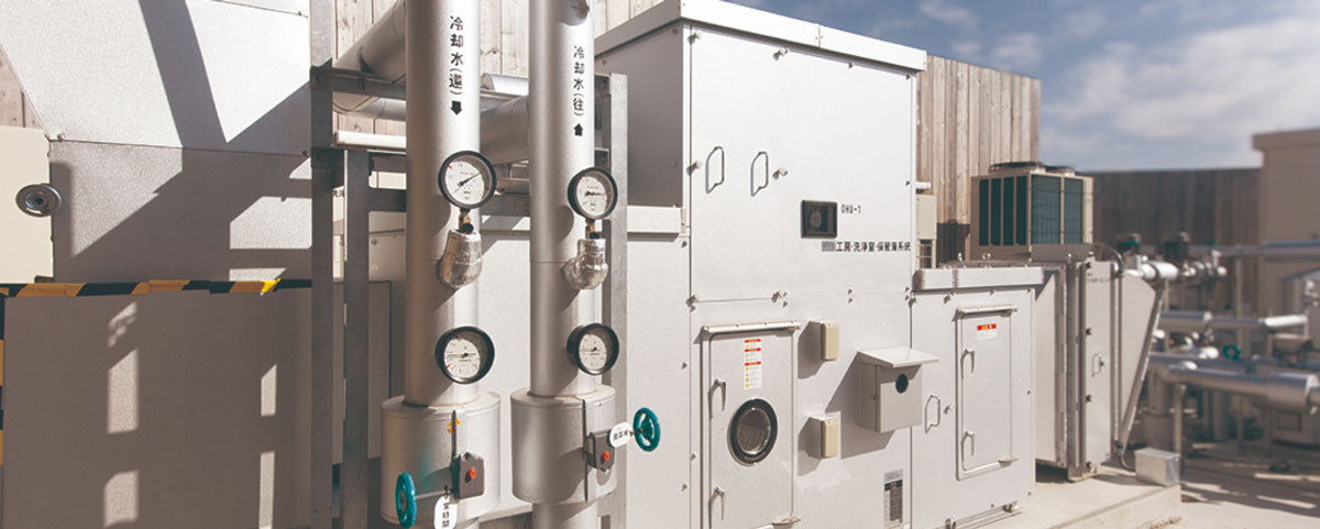 下水熱を外気処理に活用できる水冷HP式外調機WHP-AD-OA型