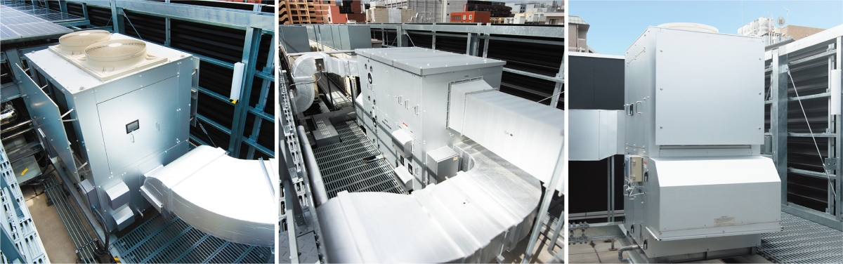 空冷ヒートポンプ式一体形外調機